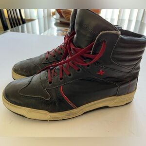 Stylmartin Iron Riding Motorcycle Shoes/Boots, Men's 7, Black/Red